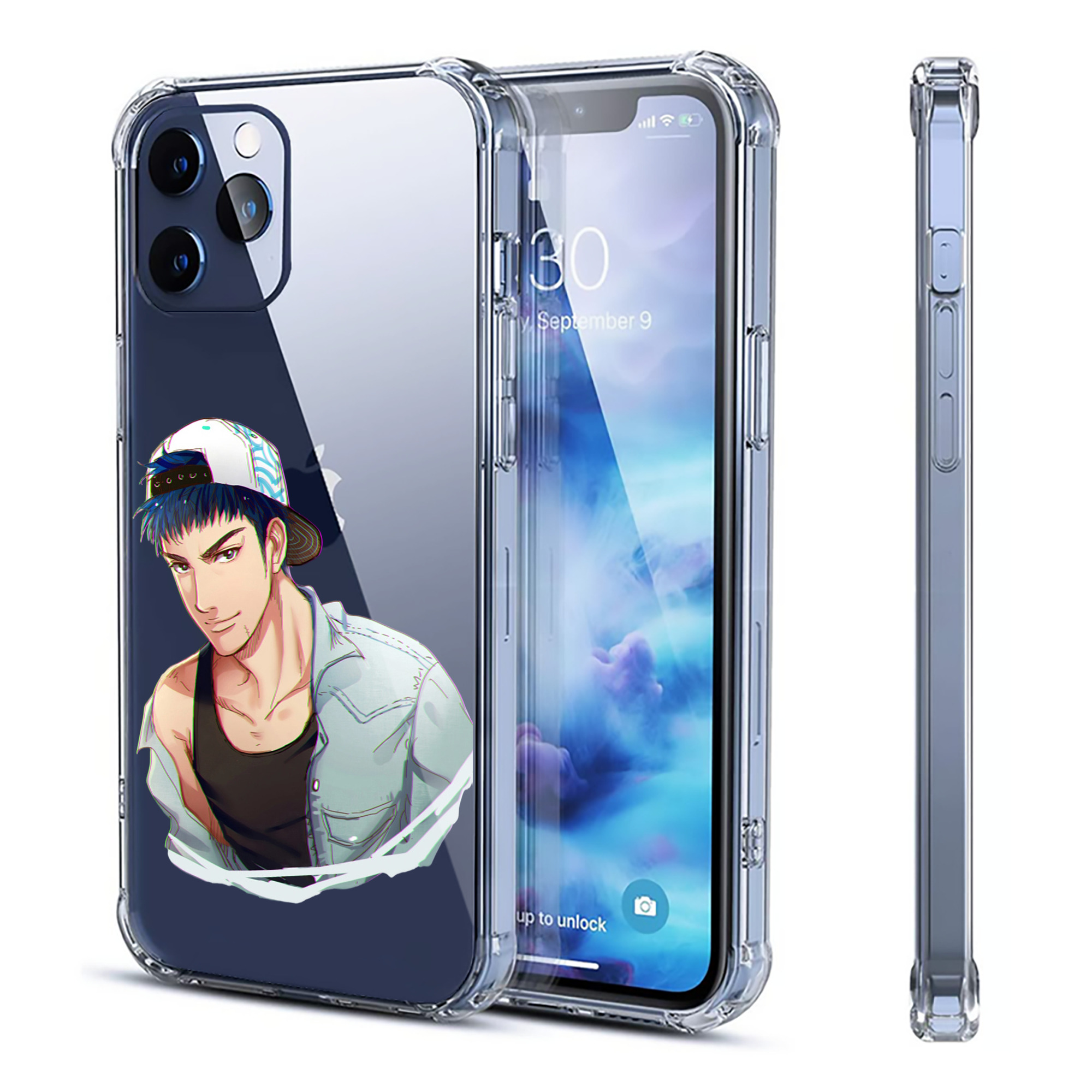（画像用） SLAM DUNK／スラムダンク 【iPhone 12シリーズ対応】透明スマホケース（クリアソフトケース）